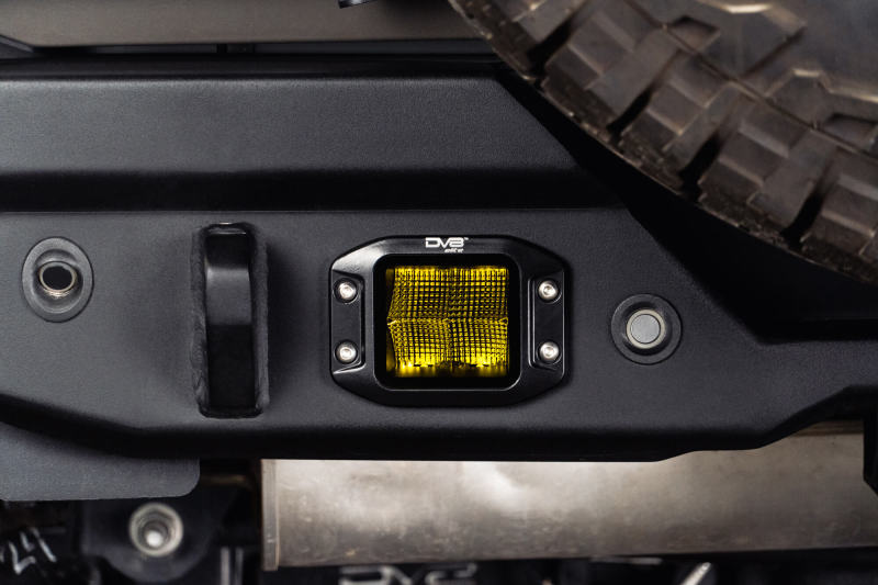 DV8 3-Inch Elite Series LED Amber Flush Mount Pod Light-Light Bars & Cubes-DV8 Offroad