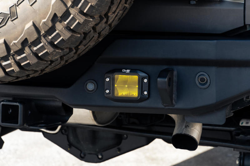DV8 3-Inch Elite Series LED Amber Flush Mount Pod Light-Light Bars & Cubes-DV8 Offroad