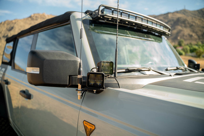 DV8 Offroad 2021 Ford Bronco A Pillar Dual Light Pod Drop Mounts-Light Mounts-DV8 Offroad