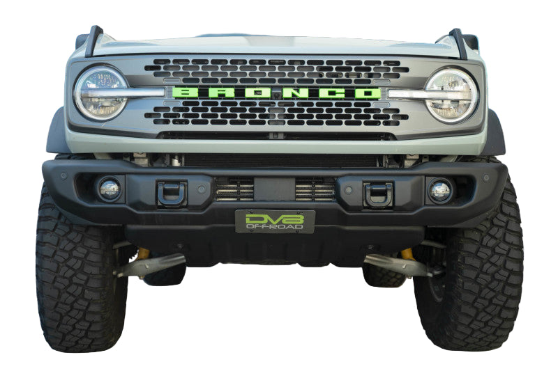 DV8 Offroad 2021 Ford Bronco Capable Bumper Slanted Front License Plate Mount-Uncategorized-DV8 Offroad-810087813000-