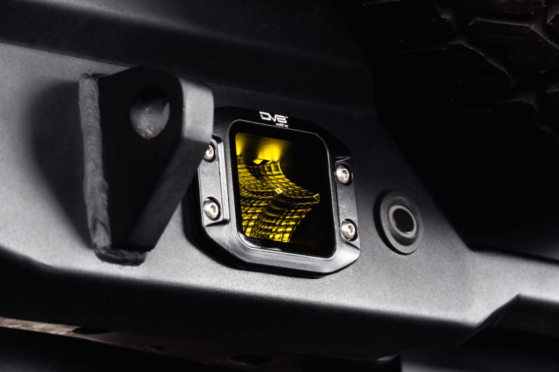 DV8 3-Inch Elite Series LED Amber Flush Mount Pod Light - DV8 Offroad DVEBE3FMW40W-A