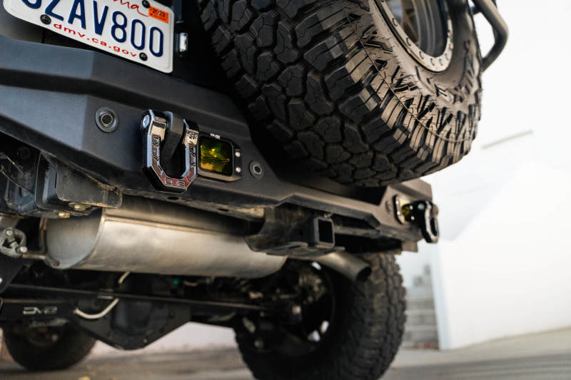DV8 Offroad Elite Series D-Ring Shackles - Pair (Black)-Bumper Accessories-DV8 Offroad-810087812317-