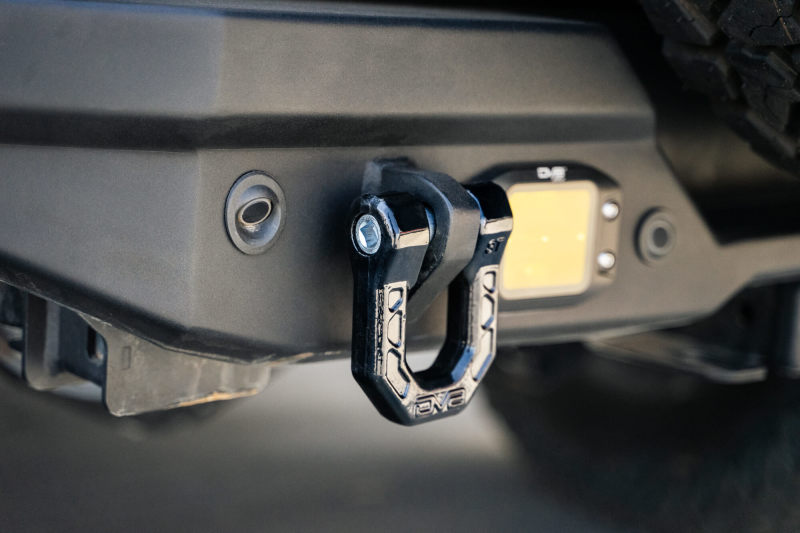 DV8 Offroad Elite Series D-Ring Shackles - Pair (Black)-Bumper Accessories-DV8 Offroad-810087812317-