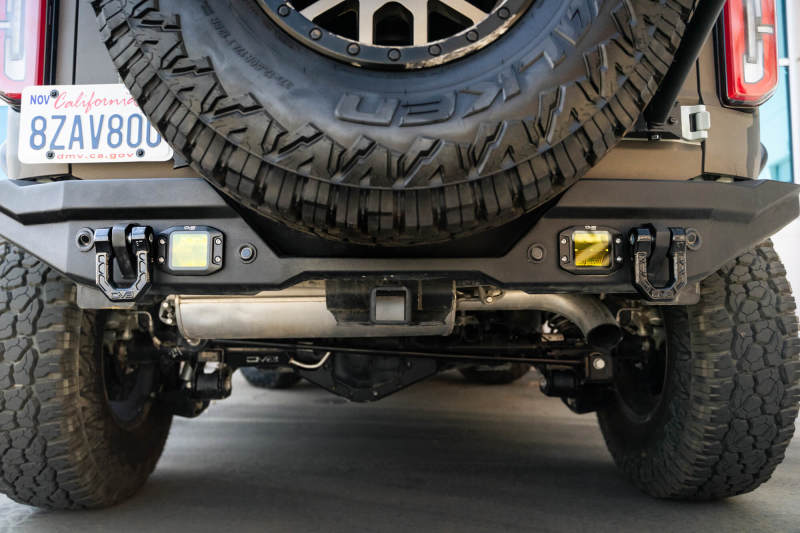 DV8 Offroad Elite Series D-Ring Shackles - Pair (Black)-Bumper Accessories-DV8 Offroad-810087812317-