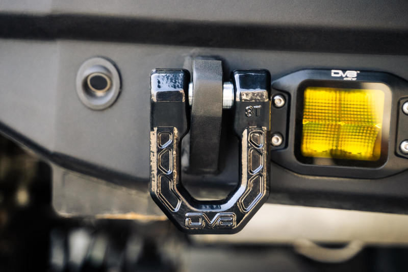 DV8 Offroad Elite Series D-Ring Shackles - Pair (Black)-Bumper Accessories-DV8 Offroad-810087812317-