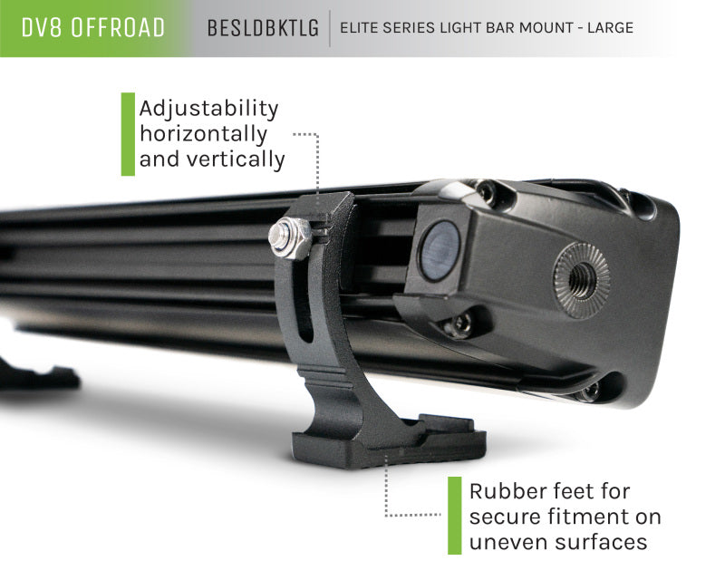 DV8 Offroad Elite Series Light Bar Mount - Large-Light Mounts-DV8 Offroad