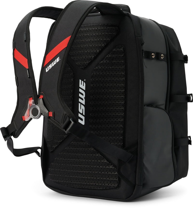 USWE Buddy Athlete Gear Backpack 40L - Black/Red-Apparel-USWE