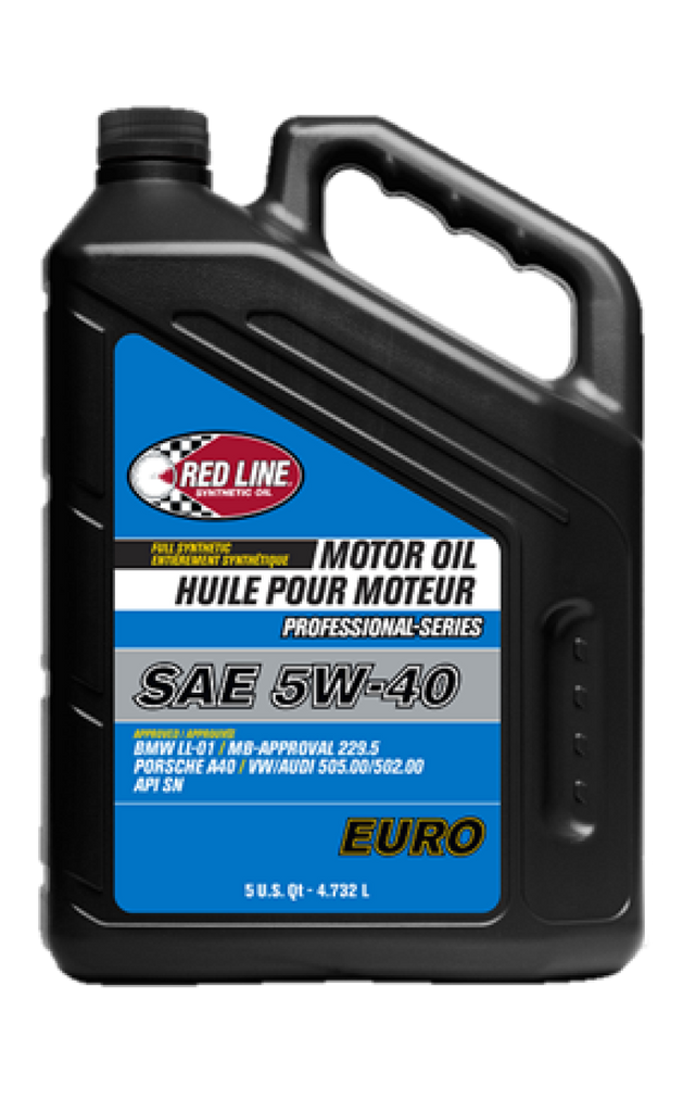 Red Line Pro-Series Euro 5W40 Motor Oil - 5 Quart Red Line