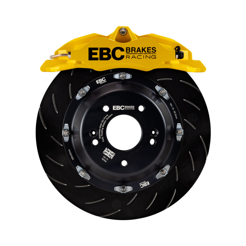 EBC Racing 12-21 Subaru BRZ/Toyota GT86 Yellow Apollo-4 Calipers 330mm Rotors Front Big Brake Kit-Big Brake Kits-EBC-