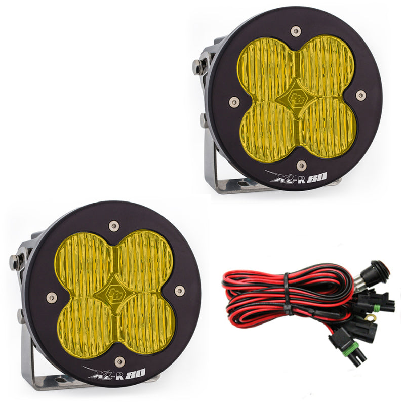 Baja Designs XL R 80 Series Wide Cornering Pattern LED Light Pods - Amber-Light Bars & Cubes-Baja Designs