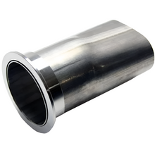 Load image into Gallery viewer, Granatelli 3.0in Round to 3.0in Oval Exhaust Adapter w/V-Band Granatelli Motor Sports
