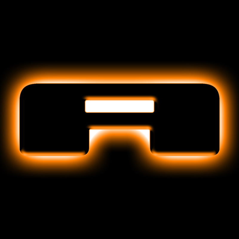 ORACLE Lighting Universal Illuminated LED Letter Badges - Matte Black Surface Finish - A-Light Accessories and Wiring-ORACLE Lighting