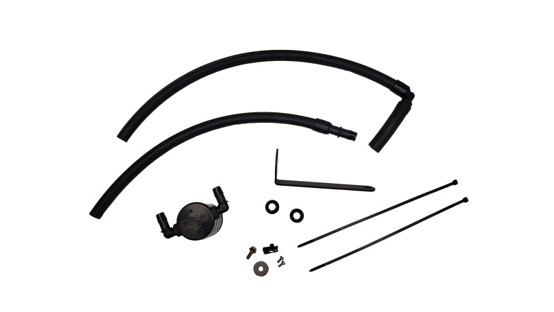 J&L 22-23 Subaru BRZ/GR86 2.4L Passenger Side Oil Separator 3.0 - Black Anodized-Oil Separators-J&L