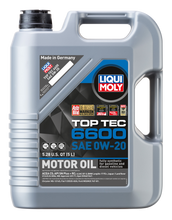 Load image into Gallery viewer, LIQUI MOLY 5L Top Tec 6600 Motor Oil SAE 0W20 LIQUI MOLY