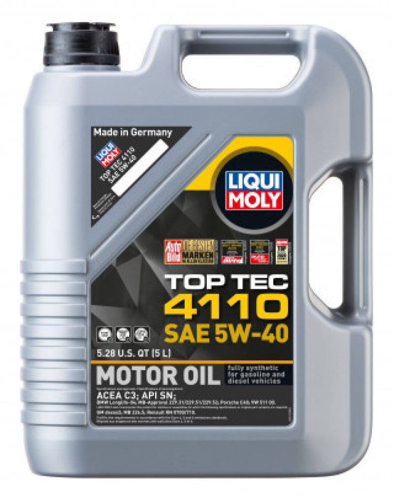 LIQUI MOLY 5L Top Tec 4110 Motor Oil SAE 5W40 LIQUI MOLY
