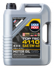 Load image into Gallery viewer, LIQUI MOLY 5L Top Tec 4110 Motor Oil SAE 5W40 LIQUI MOLY