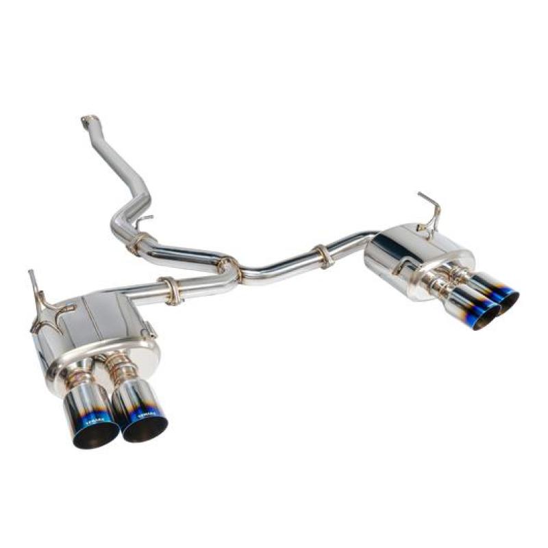 Remark 2015+ Subaru WRX/STi 4in Quad Cat-Back Exhaust Titanium Stainless Non-Resonated-Catback-Remark