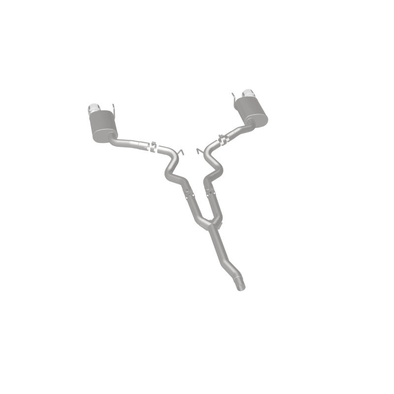 MagnaFlow Cat Back, SS, 2.5in, Street, Dual Split Polished 4.5in Tips 2015 Ford Mustang Ecoboost Magnaflow