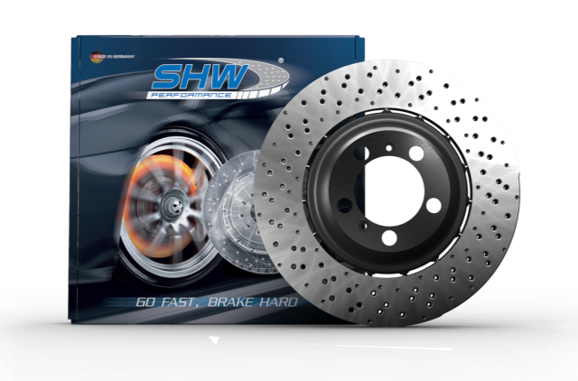 SHW 10-11 Porsche 911 GT3 3.8L w/o Ceramic Brake Right Front Drill-Dimp LW Brake Rotor (99735141091)-Brake Rotors - Drilled-SHW Performance-0048544885080-