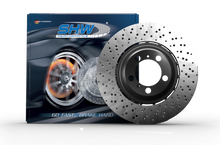 Load image into Gallery viewer, SHW 10-11 Porsche 911 GT3 3.8L w/o Ceramic Brake Right Front Drill-Dimp LW Brake Rotor (99735141091)-Brake Rotors - Drilled-SHW Performance-0048544885080-