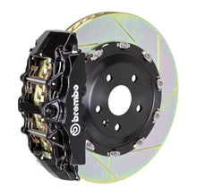 Load image into Gallery viewer, Brembo 04-10 A8 (D3) Front GT BBK 8 Piston Cast 380x34 2pc Rotor Slotted Type-1-Black Brembo