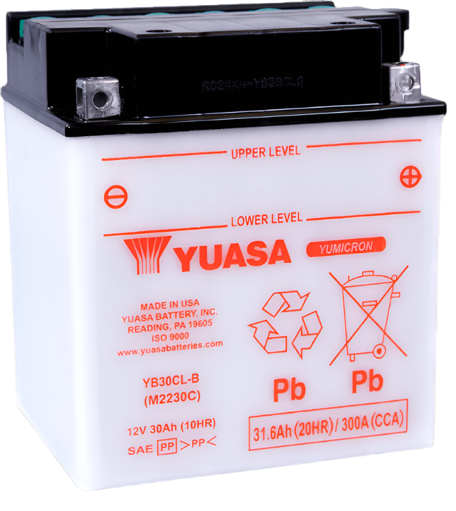 Yuasa YB30CL-B Yumicron CX 12 Volt Battery-Batteries-Yuasa Battery