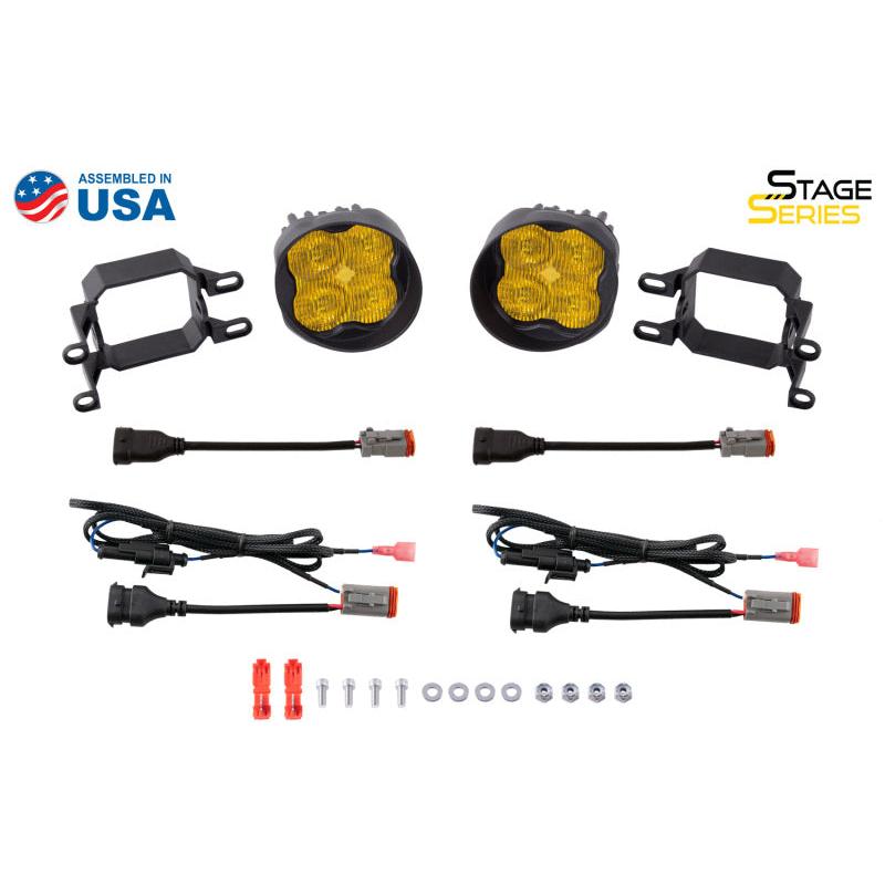 Diode Dynamics SS3 Pro Type B Kit ABL - Yellow SAE Fog-Light Accessories and Wiring-Diode Dynamics-691025933581-