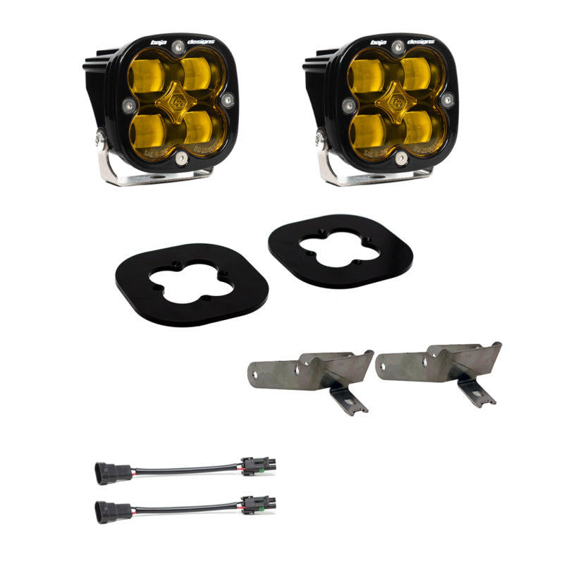 Baja Designs 11-16 Ford Super Duty Fog Pocket Kit - Amber-Fog Lights-Baja Designs-810031740895-