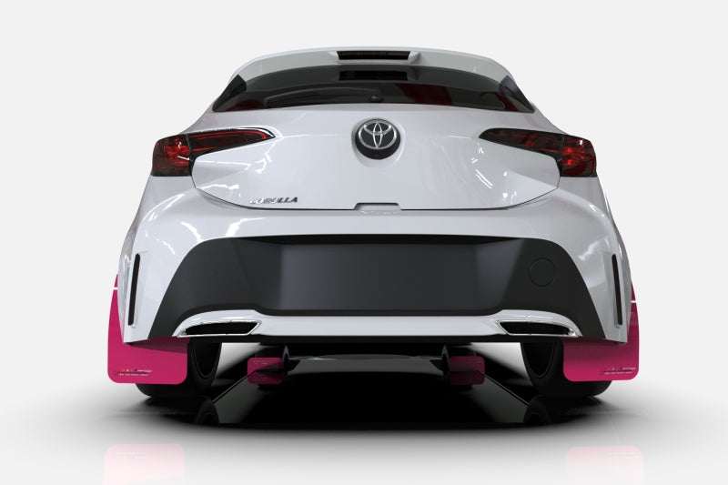 Rally Armor 18-23 Subaru XV Crosstrek Pink Mud Flap BCE Logo-Mud Flaps-Rally Armor