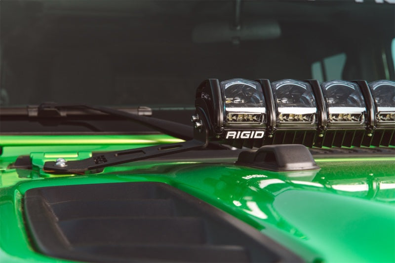 Rigid Industries 2018 Jeep JL - Hood Mount Kit - Mounts 20in Adapt Series-Light Mounts-Rigid Industries