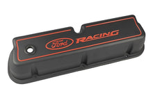 Load image into Gallery viewer, Ford Racing Logo Die-Cast Black Valve Covers-Valve Covers-Ford Racing