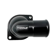 Load image into Gallery viewer, Torque Solution 02-14 Subaru WRX / 04-21 Subaru STI Billet Thermostat Housing - Black Anodized Torque Solution