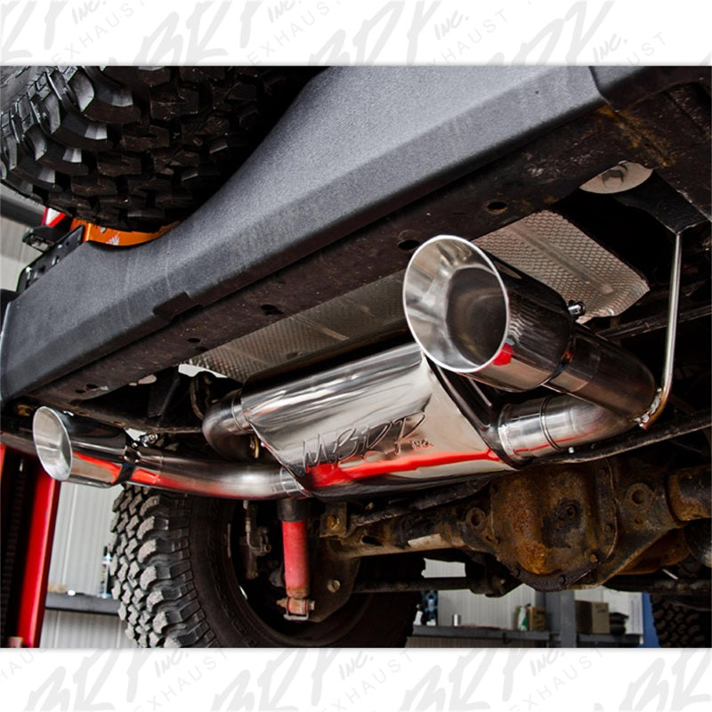 MBRP 07-14 Jeep Wrangler/Rubicon 3.6L/3.8L V6 Axle-Back Dual Rear Exit Aluminum Performance Exhuast-Axle Back-MBRP-882963119766-