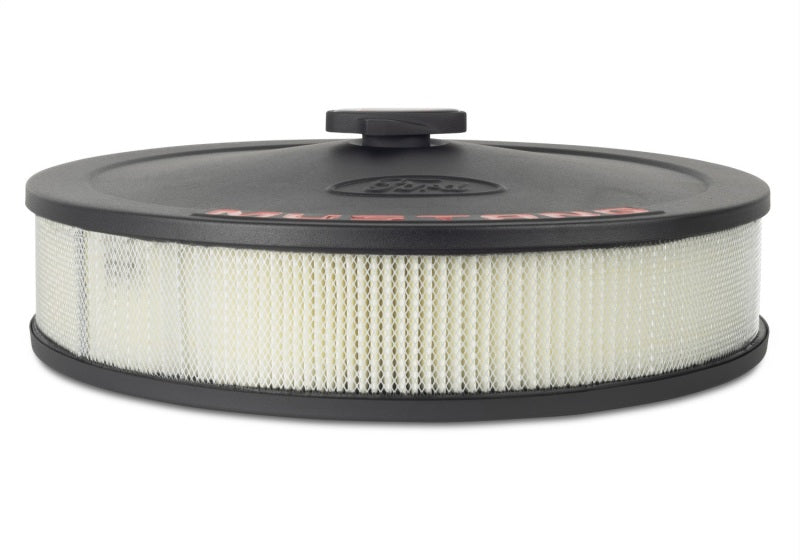 Ford Racing Air Cleaner Kit - Black Crinkle Finish w/ Red Mustang Emblem Ford Racing