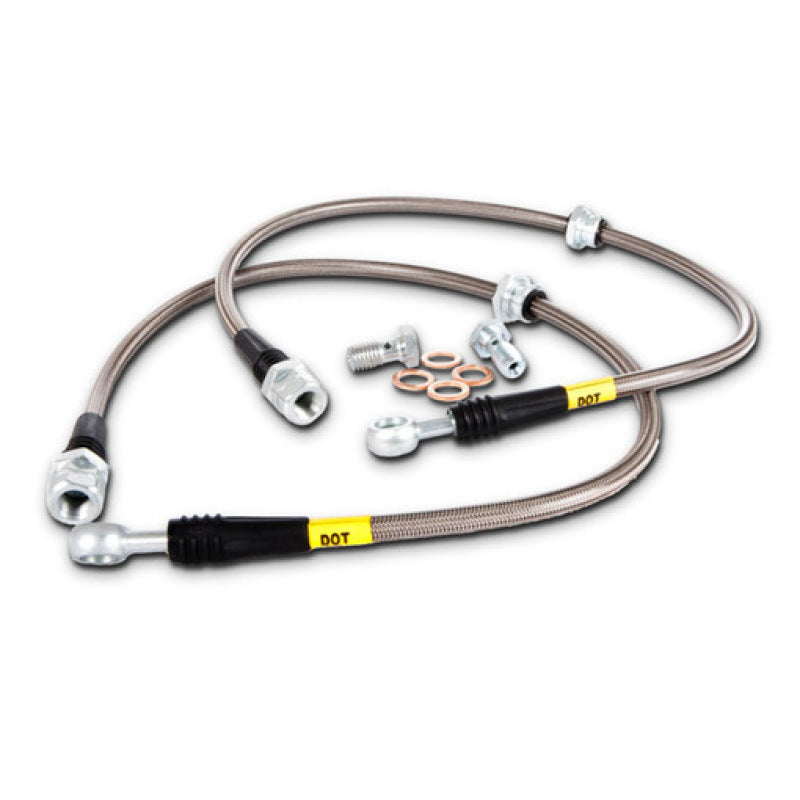 StopTech 06-09 Pontiac Solstice Stainless Steel Rear Brake Line Kit-Brake Line Kits-Stoptech