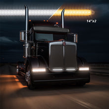 Load image into Gallery viewer, XK Glow 14In Switchback Grill Lights with Start-up Animation &amp; Sequential Turn Signals-Light Bars &amp; Cubes-XKGLOW