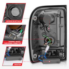 Load image into Gallery viewer, ANZO 2001-2011 Ford Ranger LED Tail Lights w/ Light Bar Chrome Housing Red/Clear Lens-Tail Lights-ANZO