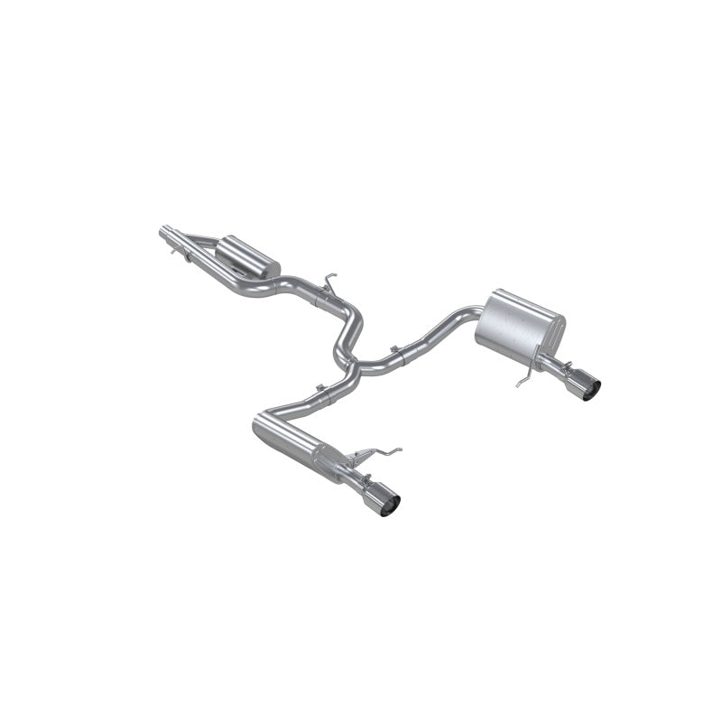 MBRP 17-19 VW Golf Sportwagen/Alltrack 1.8T T304SS 3in Cat-Back 2.5in Dual Split Rear w/ SS Tips MBRP
