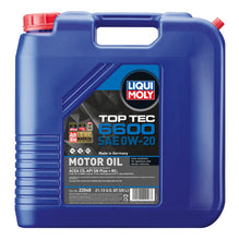 Load image into Gallery viewer, LIQUI MOLY 20L Top Tec 6600 Motor Oil SAE 0W20 LIQUI MOLY