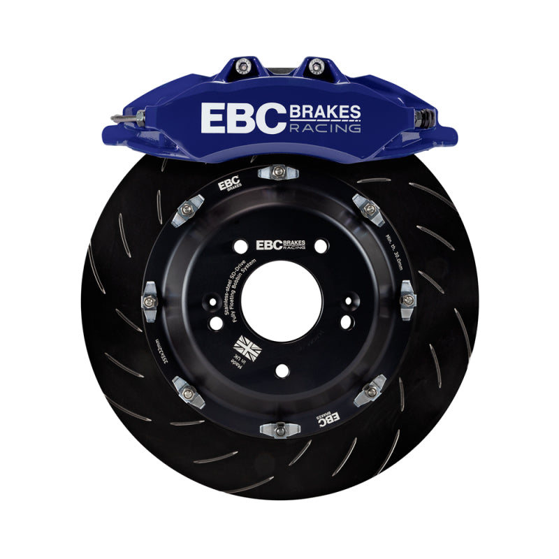 EBC Racing 2019+ Toyota GR Supra Blue Apollo-6 Calipers 380mm Rotors Front Big Brake Kit - EBC BBK042BLU-1