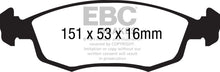 Load image into Gallery viewer, EBC 11+ Fiat 500 1.4 (ATE Calipers) Yellowstuff Front Brake Pads - EBC DP41879R