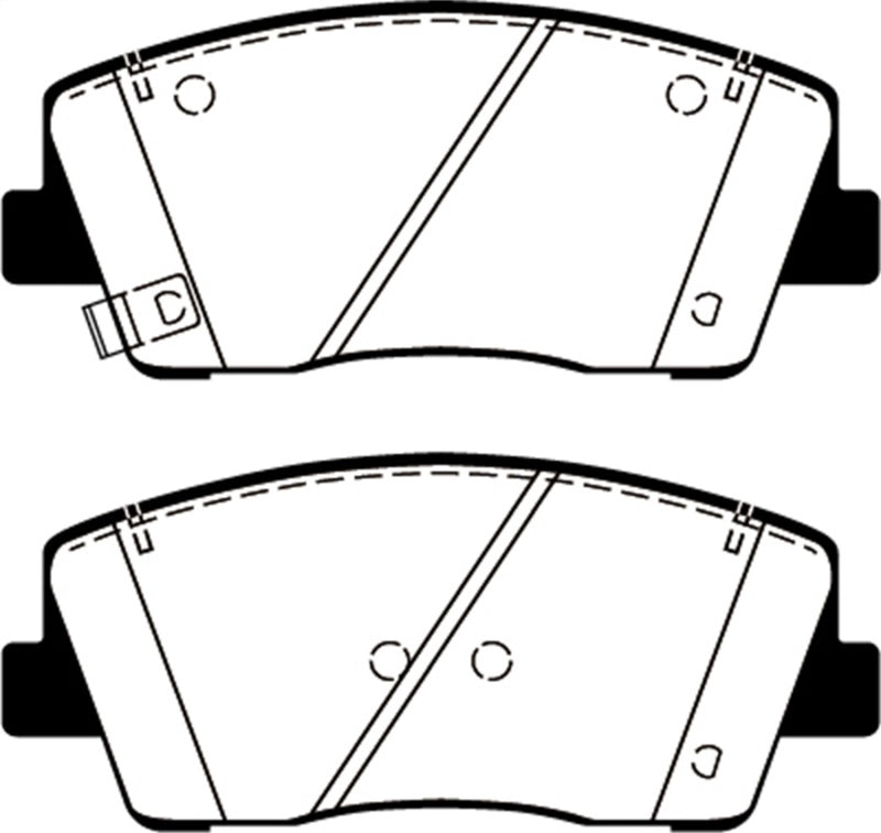 EBC 2019+ Genesis G70 2.0T Yellowstuff Front Brake Pads - EBC DP42358R