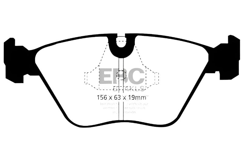 EBC 92-95 BMW M3 3.0 (E36) Bluestuff Front Brake Pads - EBC DP5689NDX
