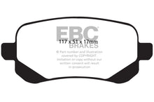 Load image into Gallery viewer, EBC 08-11 Chrysler Town &amp; Country 3.3 Greenstuff Rear Brake Pads - EBC DP61840