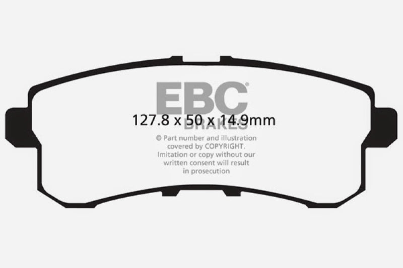 EBC 11-13 Infiniti QX56 5.6 Greenstuff Rear Brake Pads - EBC DP61876