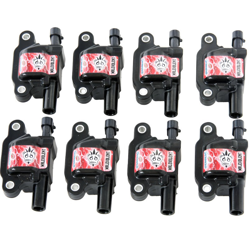 Granatelli 05-17 GM LS1/LS2/LS3/LS4/LS5/LS6/LS7/LS9/LSA Malevolent Coil Packs - Black (Set of 8) Granatelli Motor Sports