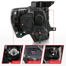 Load image into Gallery viewer, ANZO 2009-2014 Ford F-150 Projector Headlight Chrome Amber ANZO
