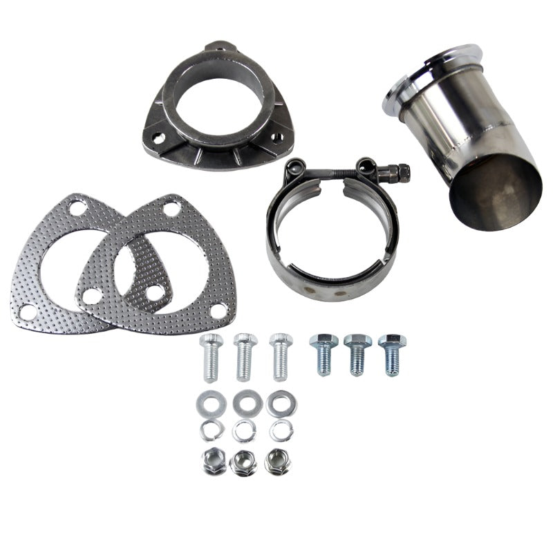 Granatelli 2.5in 304SS Turn Down w/V-Band & Gaskets Granatelli Motor Sports