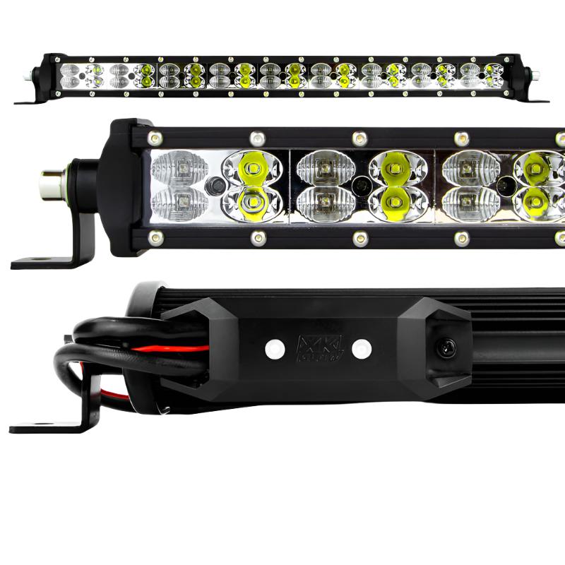 XK Glow RGBW Light Bar High Power Offroad Work/Hunting Light w/ Bluetooth Controller 20In-Light Accessories and Wiring-XKGLOW