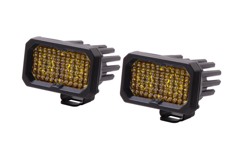 Diode Dynamics Stage Series 2 In LED Pod Pro - Yellow Flood Standard ABL (Pair) Diode Dynamics
